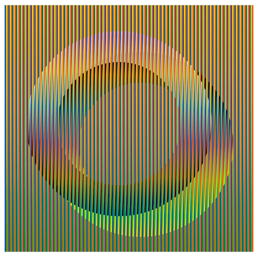 « Couleur additive » de Carlos Cruz-Diez